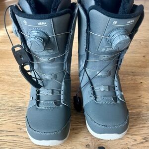 RIDE Hera Gray Snowboard Boots  size 9.5 Men’s